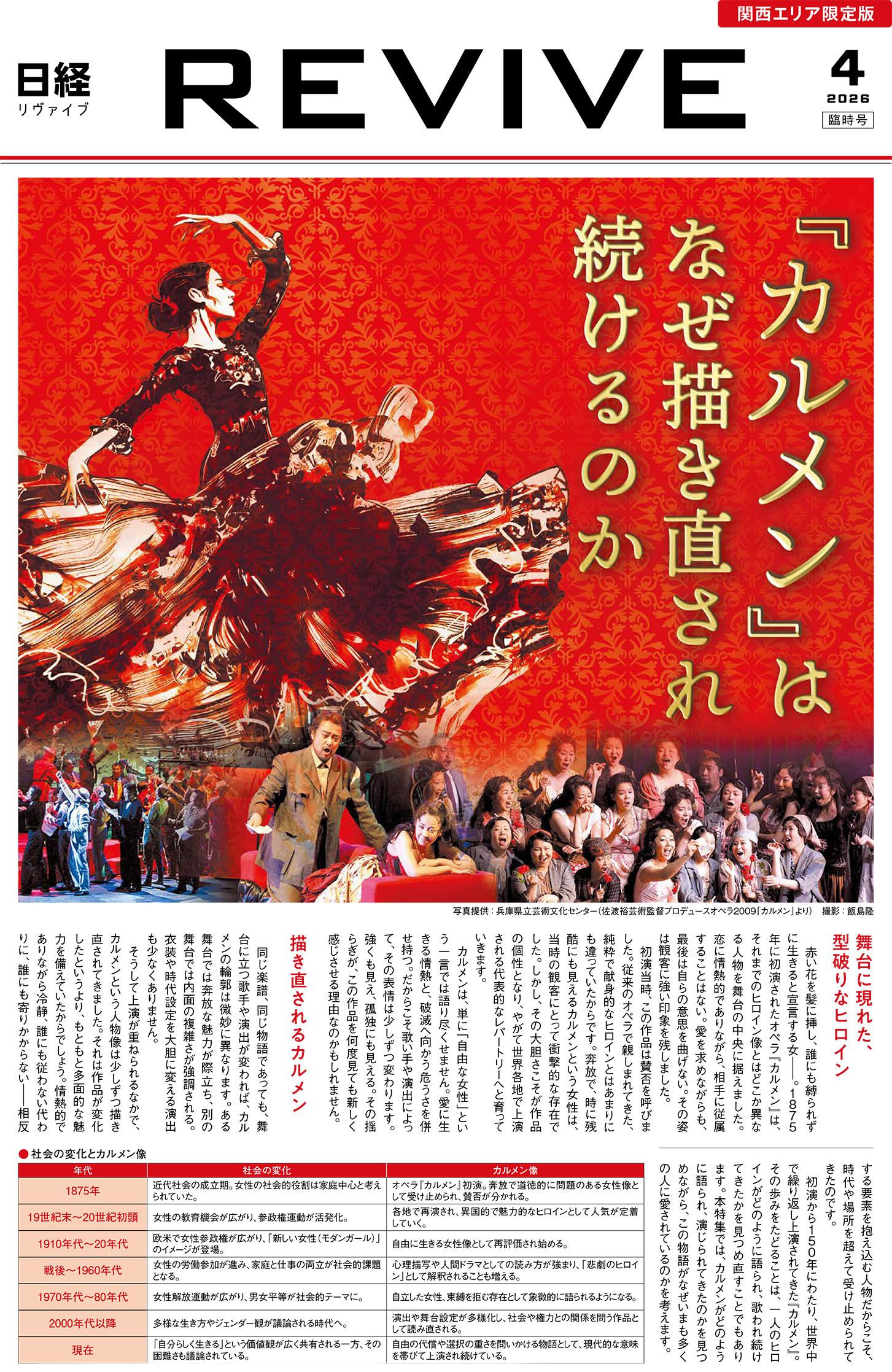 ＜掲載情報＞日経REVIVE「『カルメン』はなぜ描き直され続けるのか」